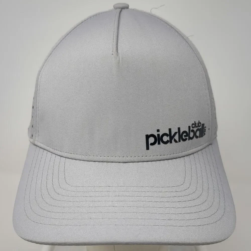 Billest Trucker Hat Gray One Size Snapback Pickleball Club USA Perforated Cap